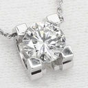 カルティエ Cartier C ドゥ カルティエ ダイヤモンド ペンダント N7406200 ホワイトゴールド K18WG ダイヤモンド ネックレス Cartier 18K 1粒 0.75ct