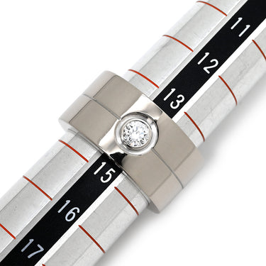 カルティエ Cartier ハイラブリング ホワイトゴールド K18WG ダイヤモンド #54 リング 指輪 1P 1石 1粒 ダイヤ K18WG Au750 18K 18金 幅広 14号