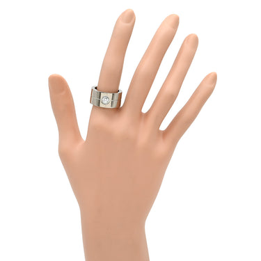 カルティエ Cartier ハイラブリング ホワイトゴールド K18WG ダイヤモンド #54 リング 指輪 1P 1石 1粒 ダイヤ K18WG Au750 18K 18金 幅広 14号