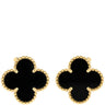 ヴァンクリーフアーペル Van Cleef & Arpels ヴィンテージ アルハンブラ VCARA44200 ブラック×イエローゴールド K18YG オニキス イヤリング Au 750YG 黒 18K オニキス