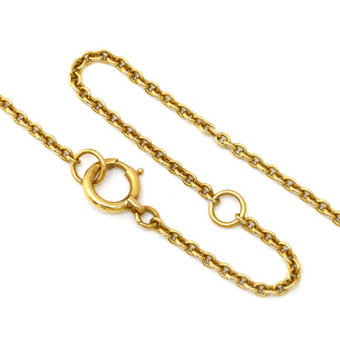 クリスチャン・ディオール Christian Dior ダイヤモンド チェーン イエローゴールド K18YG ダイヤモンド ネックレス Dior Au750 18K 18金 ソリティア 1P 1石 1粒