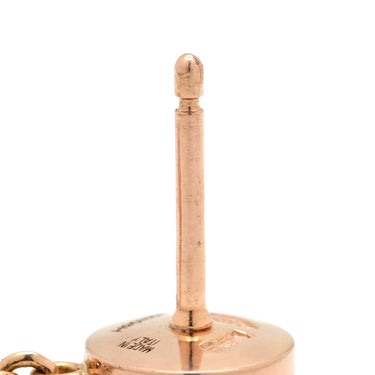 ブルガリ BVLGARI ブルガリブルガリ ピンクゴールド K18PG ダイヤモンド ホワイトマザーオブパール ピアス Au750 ダイヤ ドロップ スイング マザーオブパール シェル