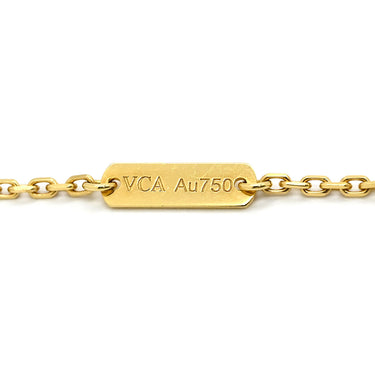ヴァンクリーフアーペル Van Cleef & Arpels ヴィンテージ アルハンブラ VCARA45800 ブラック×イエローゴールド K18YG オニキス ネックレス Au750 18K 黒 オニキス