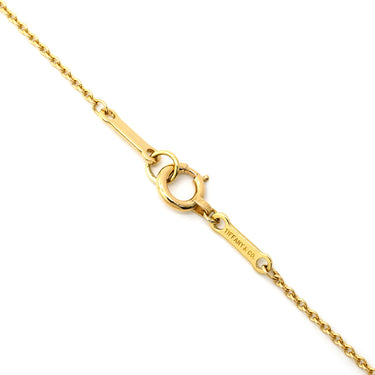 ティファニー Tiffany & Co バイザヤード シングルダイヤ イエローゴールド K18YG ダイヤモンド ネックレス T&Co. 1P 1石 1粒 エルサペレッティ