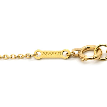 ティファニー Tiffany & Co バイザヤード シングルダイヤ イエローゴールド K18YG ダイヤモンド ネックレス T&Co. 1P 1石 1粒 エルサペレッティ