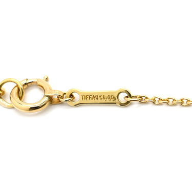 ティファニー Tiffany & Co バイザヤード シングルダイヤ イエローゴールド K18YG ダイヤモンド ネックレス T&Co. 1P 1石 1粒 エルサペレッティ