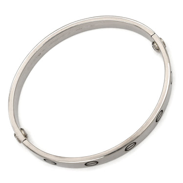 カルティエ Cartier LOVE ラブブレスレット 旧型 ホワイトゴールド K18WG #16 ブレスレット 750WG 18K 18金 バングル