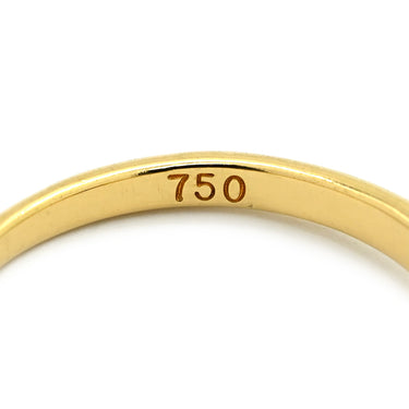 ティファニー Tiffany & Co 1Pサファイア イエローゴールド K18YG サファイア リング 指輪 青 18K 750 ペアシェイプ 8号