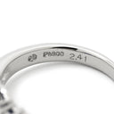 タサキ TASAKI ブルーサファイア 2.41ct ダイヤモンド 0.26ct ブルー×プラチナシルバー Pt900 サファイア ダイヤモンド リング 指輪 青 Pt900 オーバル バゲットカット 9.5号