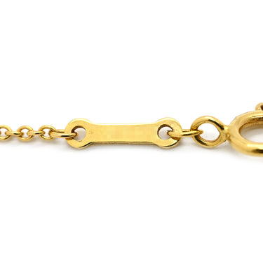 ティファニー Tiffany & Co バイザヤード シングルダイヤモンド ペンダント イエローゴールド K18YG ダイヤモンド ネックレス T&Co. 1P 1石 1粒 エルサペレッティ