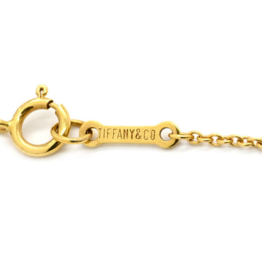 ティファニー Tiffany & Co バイザヤード シングルダイヤモンド ペンダント イエローゴールド K18YG ダイヤモンド ネックレス T&Co. 1P 1石 1粒 エルサペレッティ