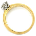 ティファニー Tiffany & Co ソリティア ダイヤモンド イエローゴールド K18YG Pt950 ダイヤモンド リング 指輪 T＆Co. 750 18K YG Pt950 1P 1石 立爪 ブリリアントカット 10号