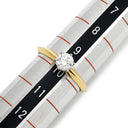 ティファニー Tiffany & Co ソリティア ダイヤモンド イエローゴールド K18YG Pt950 ダイヤモンド リング 指輪 T＆Co. 750 18K YG Pt950 1P 1石 立爪 ブリリアントカット 10号