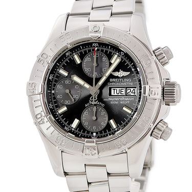 腕時計 ブライトリング BREITLING スーパーオーシャン クロノグラフ A111B77PRS A13340 自動巻き メンズ デイデイト 逆回転防止ベゼル