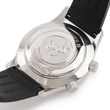 腕時計 ロンジン LONGINES ヘリテージ レジェンド ダイバー L3.674.4 自動巻き メンズ ブラック 黒 インナー回転ベゼル 復刻モデル