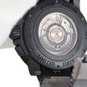 腕時計 ユリスナルダン ULYSSE NARDIN マキシ ダイバー ブラックシー ランディ ジョンソン 353-95LE-3C 自動巻き メンズ K18PG×SS 限定