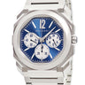 腕時計 ブルガリ BVLGARI オクト フィニッシモ クロノグラフ GMT 103467 自動巻き メンズ 青 オクタゴナル スモールセコンド