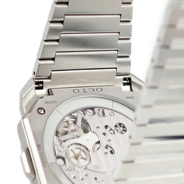 腕時計 ブルガリ BVLGARI オクト フィニッシモ クロノグラフ GMT 103467 自動巻き メンズ 青 オクタゴナル スモールセコンド