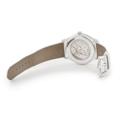 腕時計 パテックフィリップ PATEK PHILIPPE カラトラバ 4897/300G-001 手巻き レディース K18WG無垢 純正ダイヤ ブルーラウンド