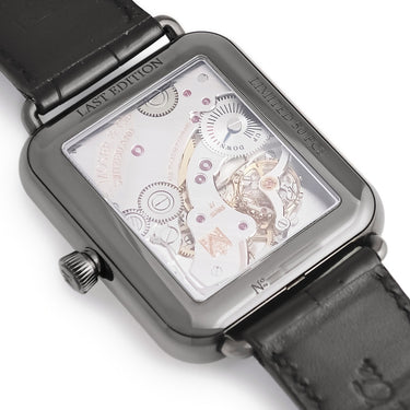 腕時計 H.モーザー H. MOSER & CIE. スイス アルプウォッチ ファイナルアップグレード 5324-1205 手巻き メンズ ブラックDLCコーティング 限定