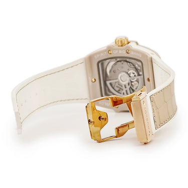 腕時計 ウブロ HUBLOT スピリット オブ ビッグバン ベージュセラミック 665.CZ.898B.LR.1204 自動巻き メンズ K18KG 純正ダイヤ