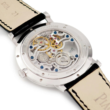 腕時計 ピアジェ PIAGET アルティプラノ G0A33115 手巻き メンズ K18WG無垢 シルバー フルスケルトン スモセコ 薄型 ラウンド