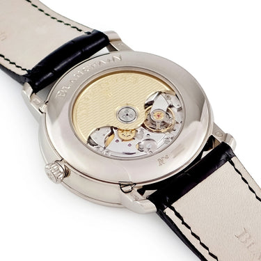 腕時計 ブランパン BLANCPAIN ヴィルレ アニュアルカレンダー GMT 6670-1542-55B 自動巻き メンズ OH済 K18WG無垢 ギョウシェ ローマン