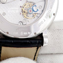 腕時計 カルティエ Cartier ロトンド ラージデイト W1550751 手巻き メンズ K18WG無垢 ギョウシェ ローマン 青針 スモールセコンド