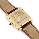 腕時計 カルティエ Cartier タンク オビュ フルスケルトン 手巻き レディース K18YG無垢 750 スクエア 限定