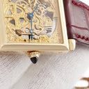 腕時計 カルティエ Cartier タンク オビュ フルスケルトン 手巻き レディース K18YG無垢 750 スクエア 限定