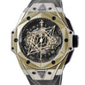 腕時計 ウブロ HUBLOT ビッグバン ウニコ サンブルー II マジックゴールド 418.MX.1103.RX.MXM22 自動巻き メンズ K18×チタン 限定
