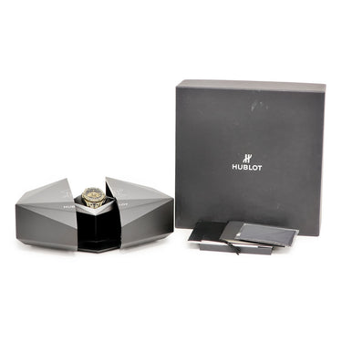 腕時計 ウブロ HUBLOT ビッグバン ウニコ サンブルー II マジックゴールド 418.MX.1103.RX.MXM22 自動巻き メンズ K18×チタン 限定