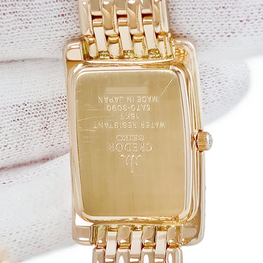 腕時計 クレドール Credor GTWE944 5A70-3C90 クオーツ レディース メーカーOH済 K18RG無垢 純正ダイヤ ピンク オパール セイコー