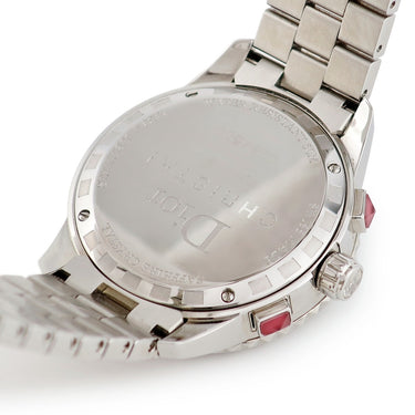 腕時計 クリスチャン・ディオール Christian Dior クリスタル クロノグラフ CD11431FM001 クオーツ メンズ 純正ダイヤ 回転ベゼル 限定 赤