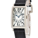 腕時計 フランクミュラー FRANCK MULLER ロングアイランド 902QZ クオーツ レディース K18WG無垢 シルバー ギョウシェ 青針