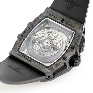 腕時計 ウブロ HUBLOT スピリットオブビッグバン フロステッドカーボン YOSHIDAスペシャル 641.QK.0110.RX.YOS 自動巻き メンズ 限定