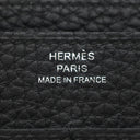 エルメス HERMES ドゴンデュオ ドゴンGM ブラック トゴ 長財布 シルバー金具 黒 2024年製