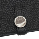 エルメス HERMES ドゴンデュオ ドゴンGM ブラック トゴ 長財布 シルバー金具 黒 2024年製