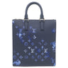 ルイヴィトン LOUIS VUITTON サックプラ メッセンジャー M57843 ネイビー グレインレザー 2WAYバッグ シルバー金具 ウォーターカラー モノグラム