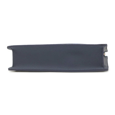 ルイヴィトン LOUIS VUITTON サックプラ メッセンジャー M57843 ネイビー グレインレザー 2WAYバッグ シルバー金具 ウォーターカラー モノグラム