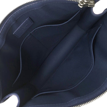ルイヴィトン LOUIS VUITTON サックプラ メッセンジャー M57843 ネイビー グレインレザー 2WAYバッグ シルバー金具 ウォーターカラー モノグラム