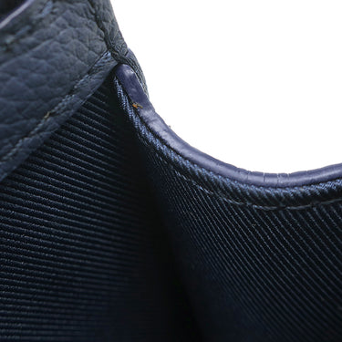 ルイヴィトン LOUIS VUITTON サックプラ メッセンジャー M57843 ネイビー グレインレザー 2WAYバッグ シルバー金具 ウォーターカラー モノグラム