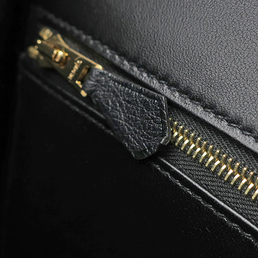 エルメス HERMES コンスタンス3 24 ブラック オーストリッチ ショルダーバッグ ゴールド金具 黒