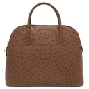 エルメス HERMES ボリード 35 エトリュスク オーストリッチ 2WAYバッグ ゴールド金具 茶