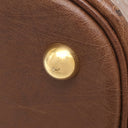 エルメス HERMES ボリード 35 エトリュスク オーストリッチ 2WAYバッグ ゴールド金具 茶