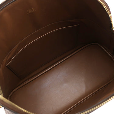 エルメス HERMES ボリード 35 エトリュスク オーストリッチ 2WAYバッグ ゴールド金具 茶