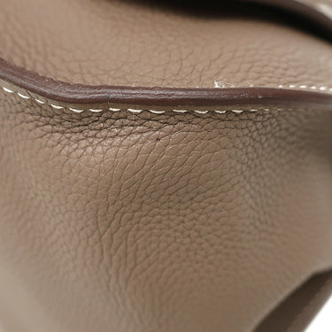 エルメス HERMES ジプシエール34 エトゥープ トリヨンクレマンス ショルダーバッグ シルバー金具 グレージュ