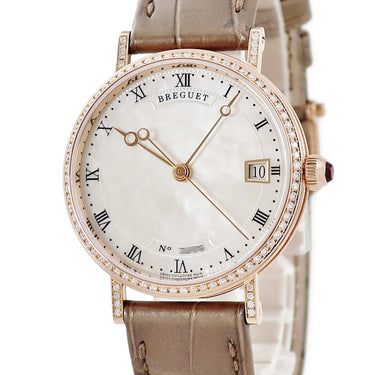 腕時計 ブレゲ BREGUET クラシック 9068BR/52/976 自動巻き メンズ レディース K18RG無垢 ローマン シェル ブレゲ針 コインエッジ