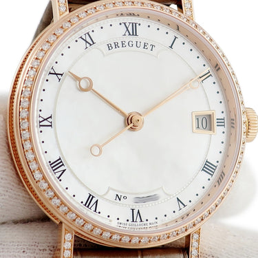 腕時計 ブレゲ BREGUET クラシック 9068BR/52/976 自動巻き メンズ レディース K18RG無垢 ローマン シェル ブレゲ針 コインエッジ