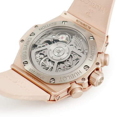 腕時計 ウブロ HUBLOT ビッグバン ウニコ ミレニアルピンク クロノグラフ 441.UP.7320.NR.GIT20 自動巻き メンズ スケルトン 限定